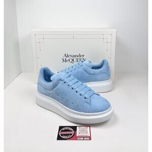 Size 7US - Alexander McQueen Oversized Powder Blue Sneakers❄️ NEW/RETAIL $600!